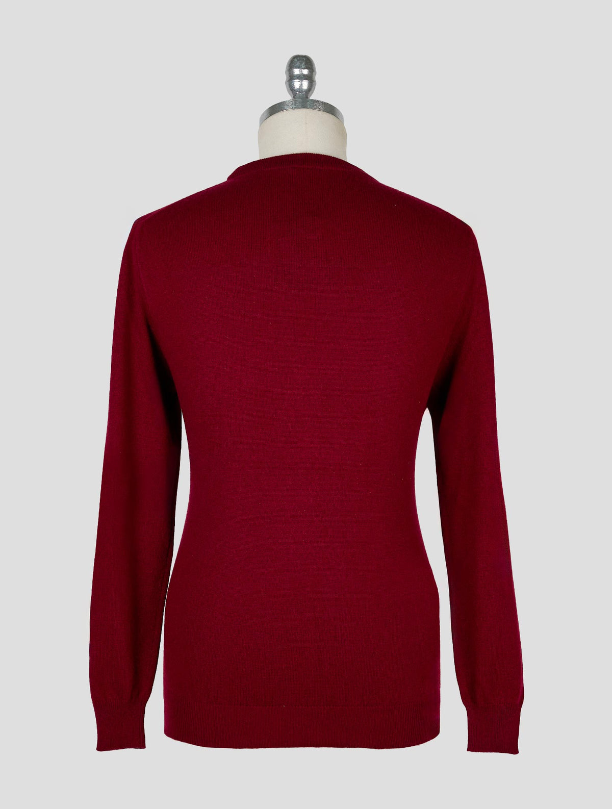 Kiton Burgundy White Cashmere Sweater Crewneck