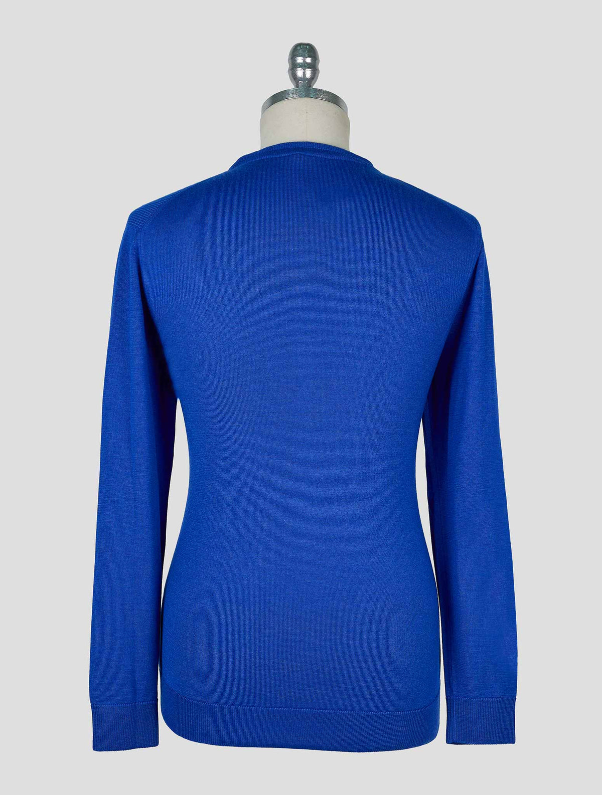 Kiton Blue Cashmere Silk Sweater Crewneck