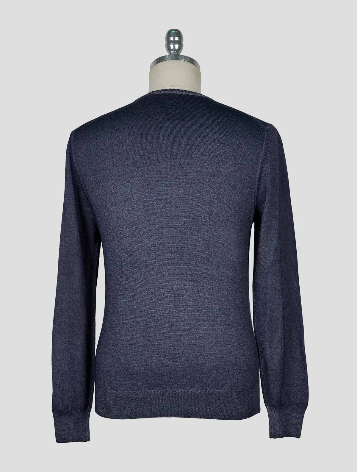 Kiton Gray Wool Sweater Crewneck