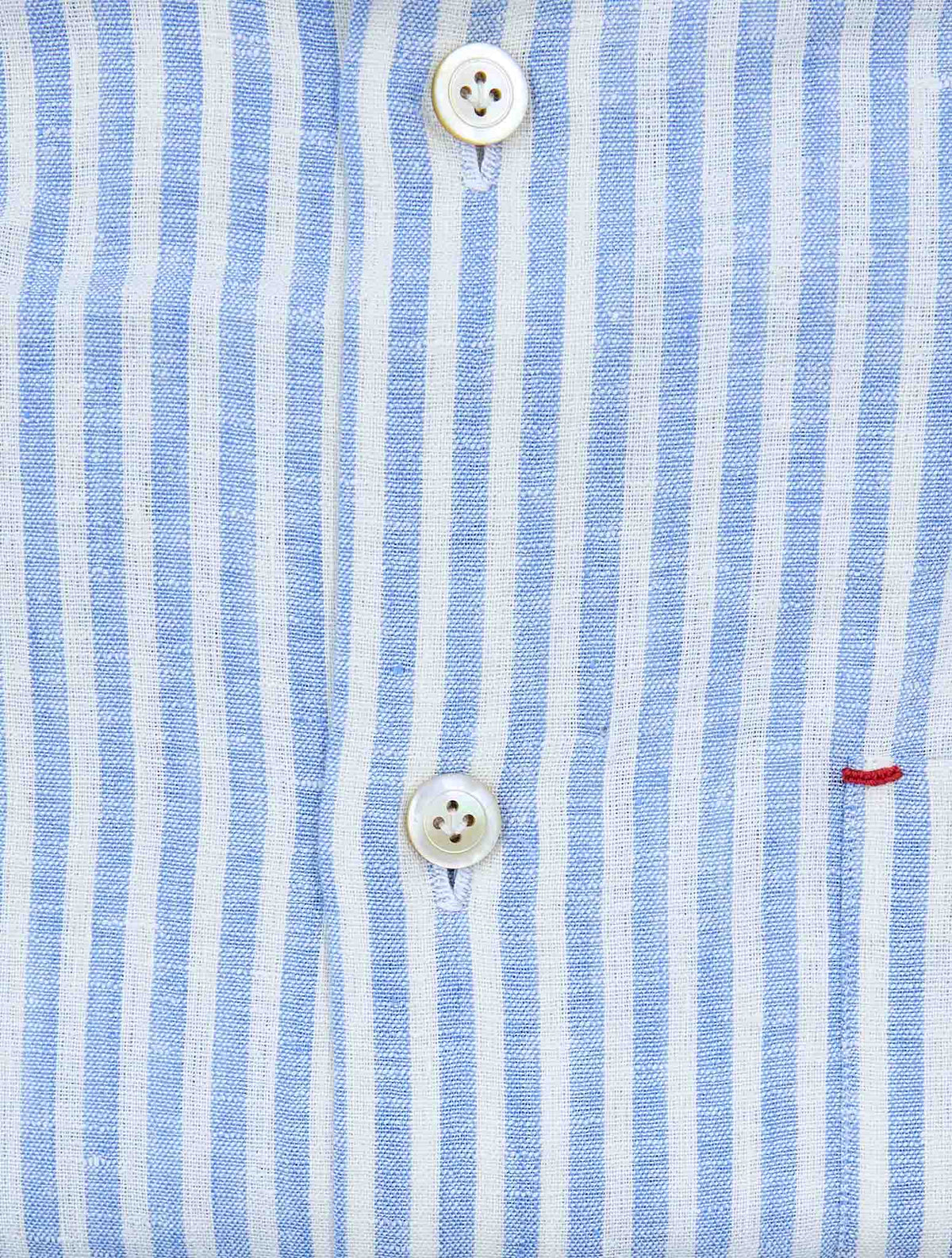 Kiton Gray White Linen Pl Ea Shirt Nerano