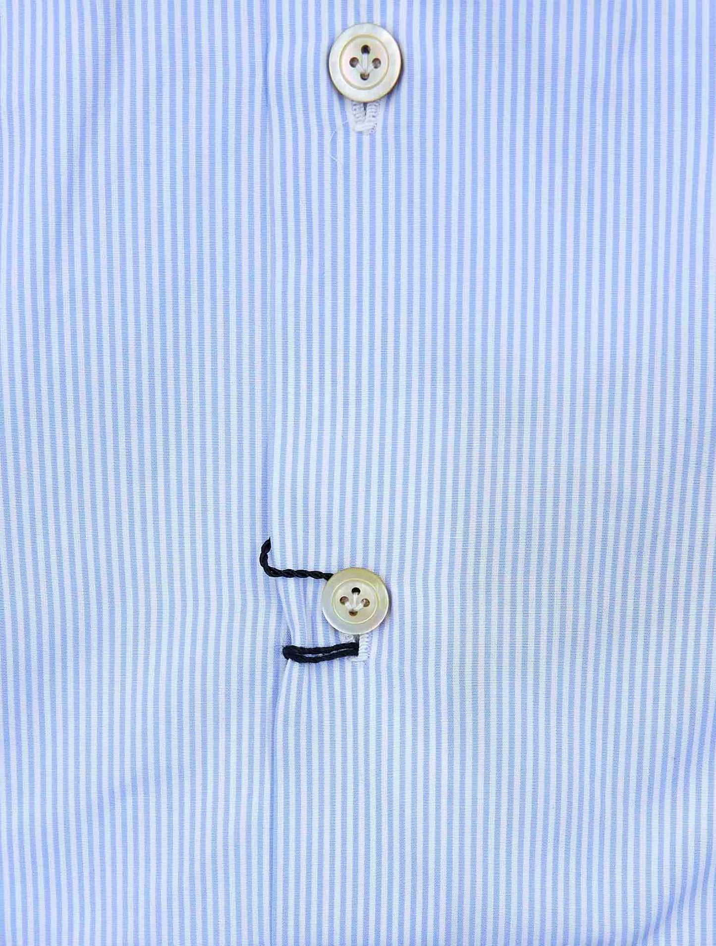 Kiton Light Blue White Cotton Shirt