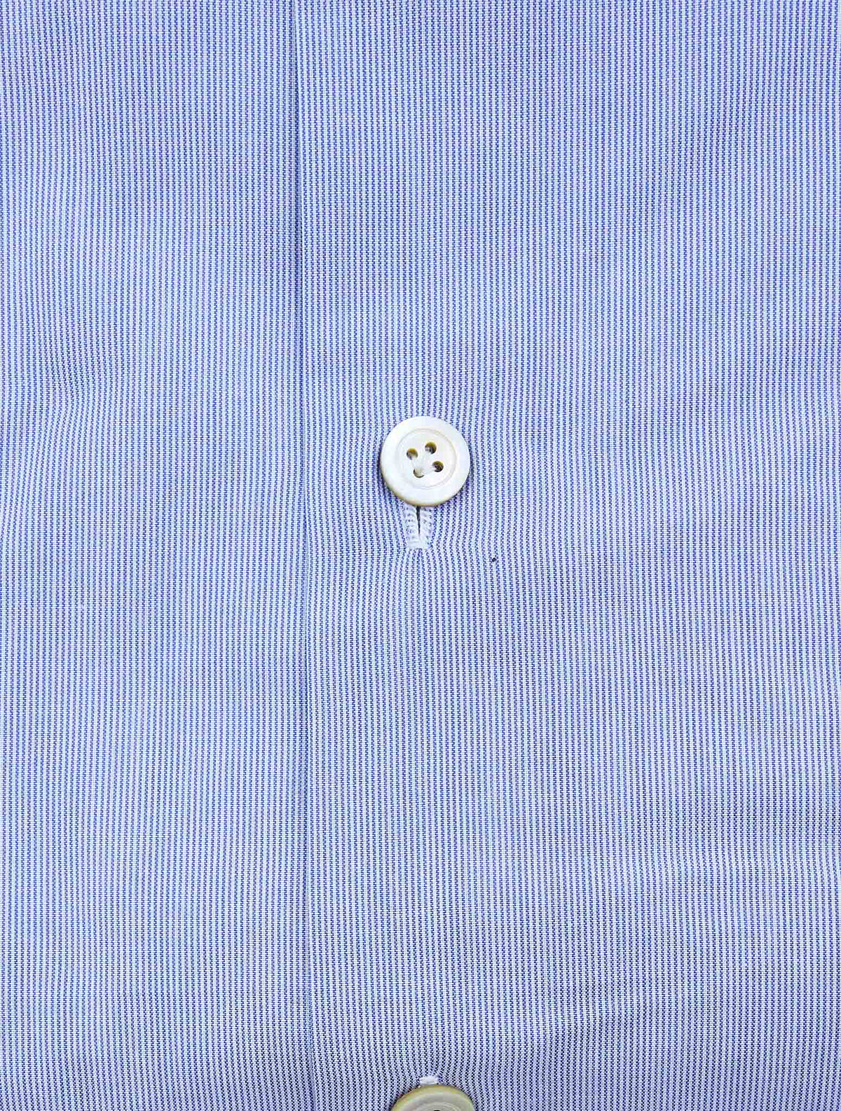 Kiton Light Blue White Cotton Shirt