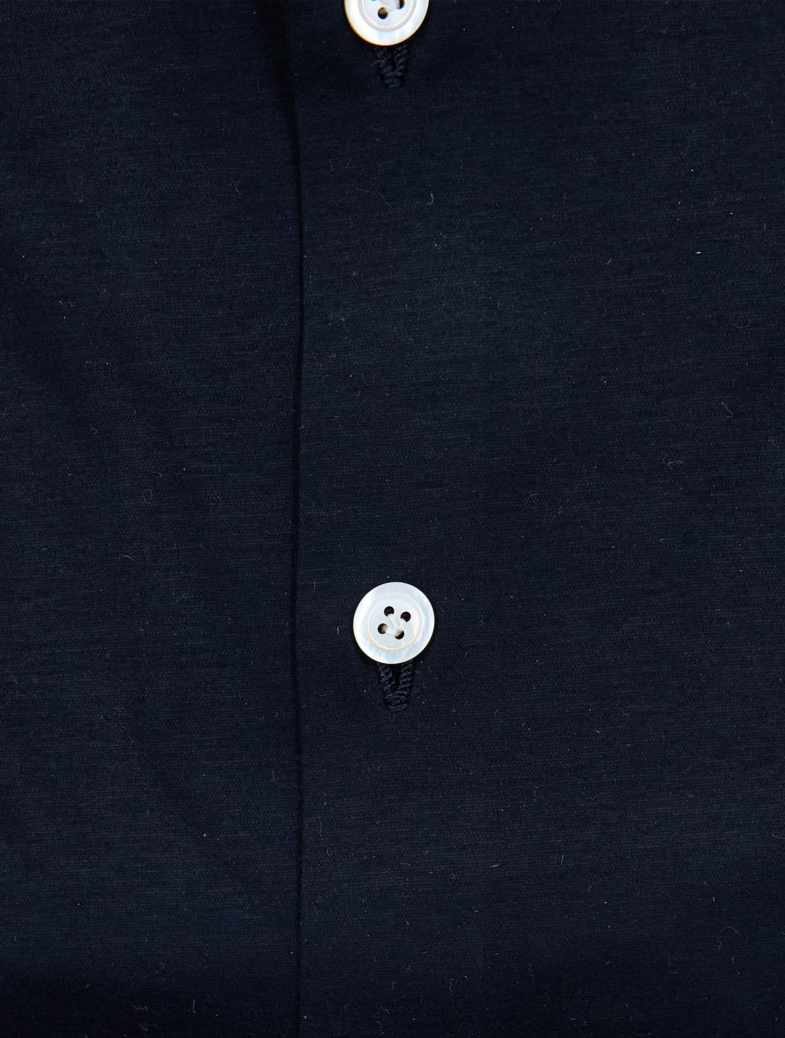 Kiton Black Cotton Shirt