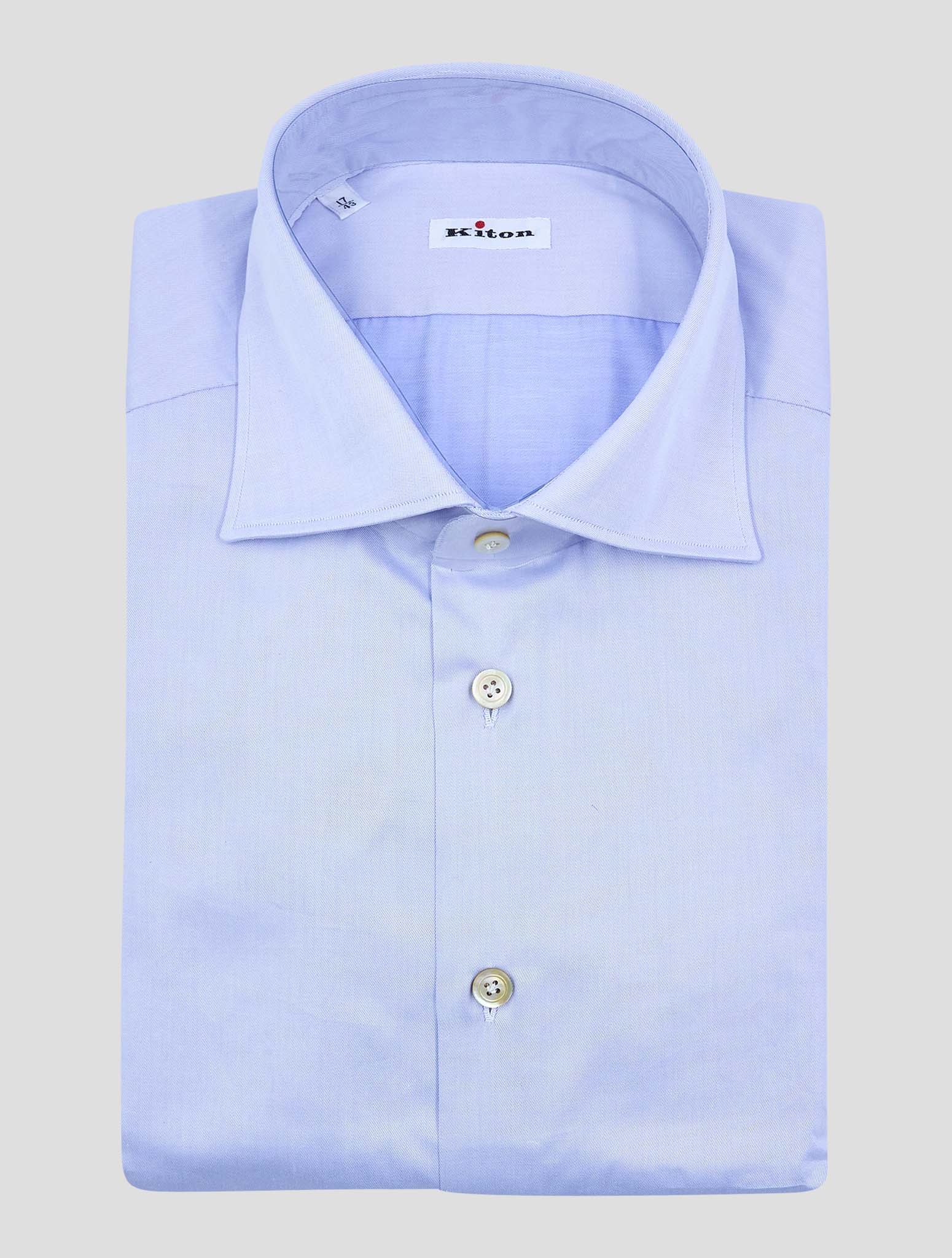 Kiton Light Blue Cotton Shirt