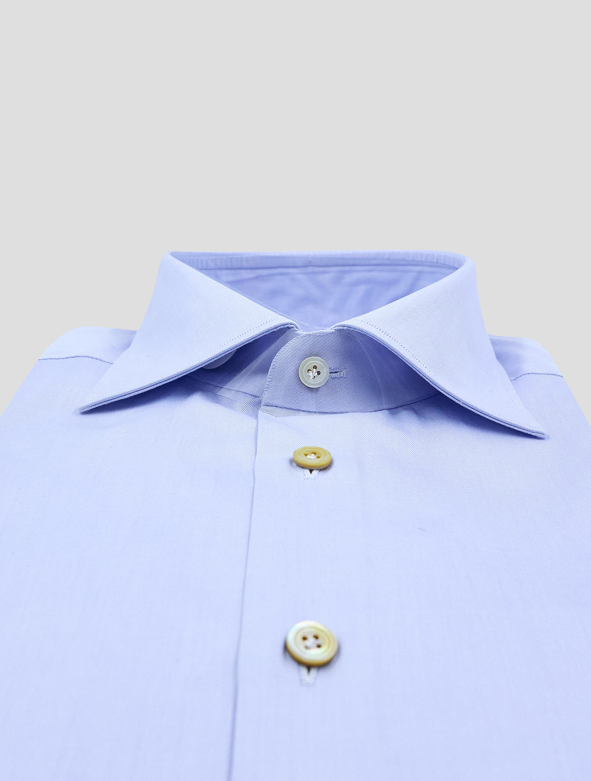 Kiton Light Blue Cotton Shirt