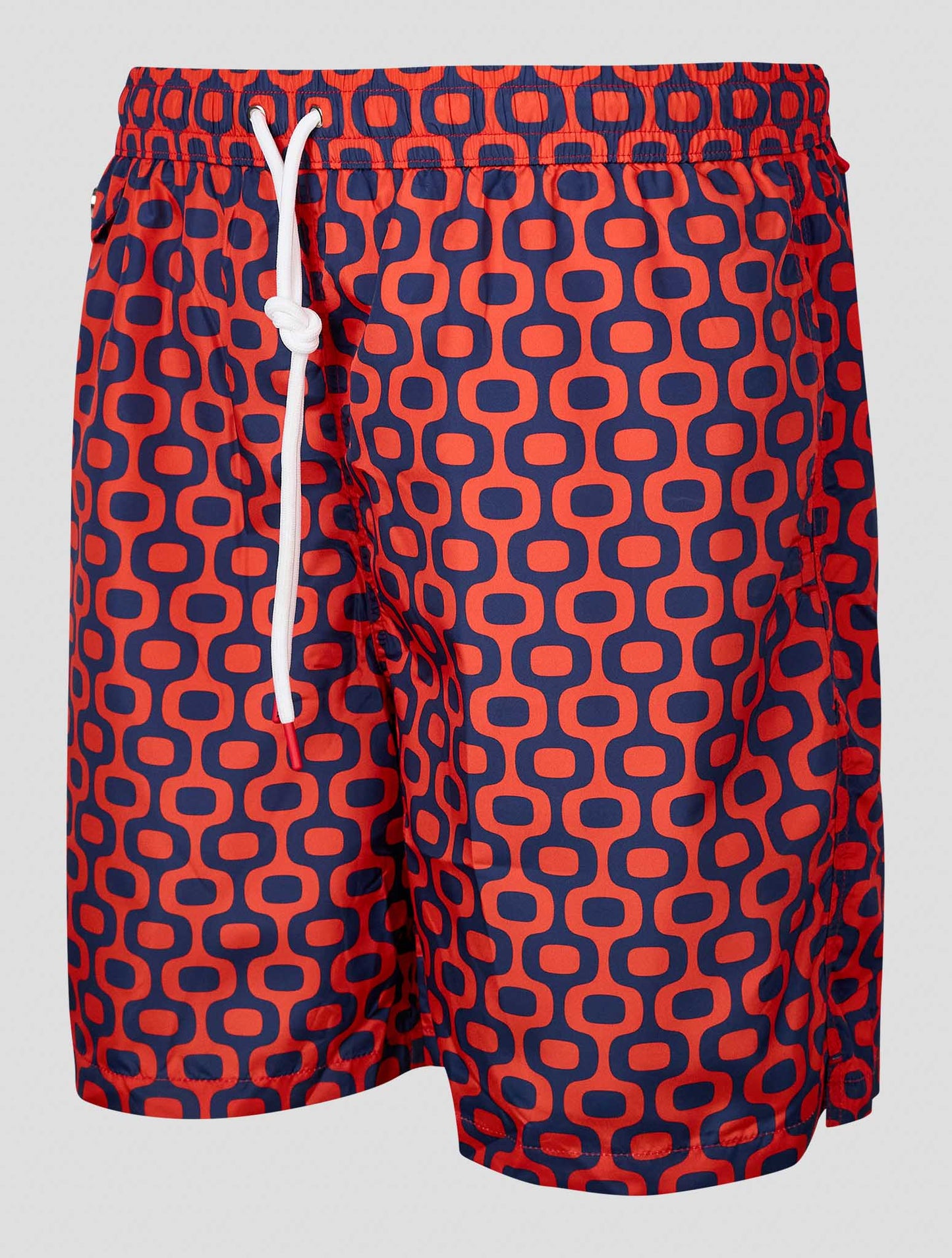 Kiton Blue Red Pl Swim Trunks