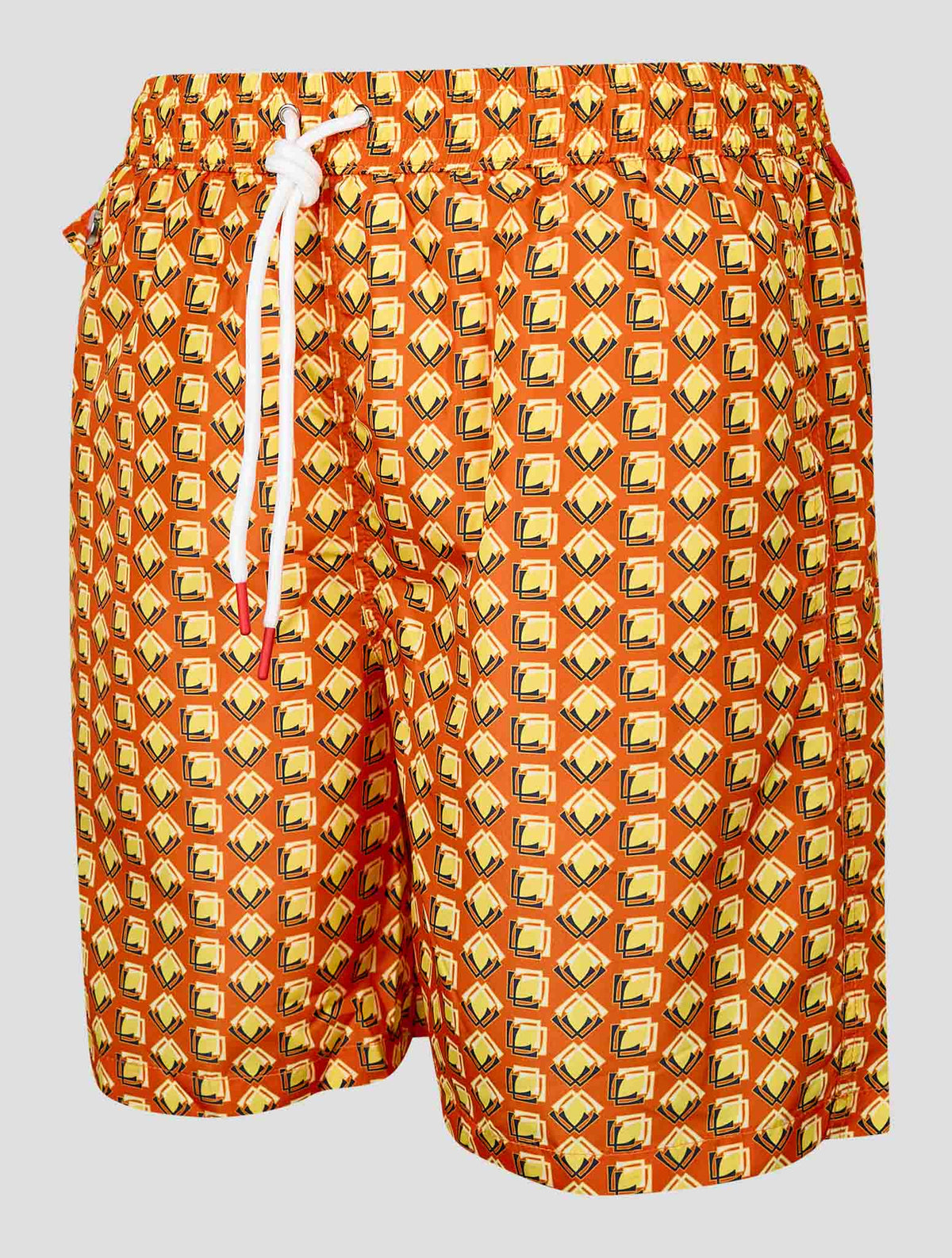 Kiton Yellow Orange Pl Swim Trunks