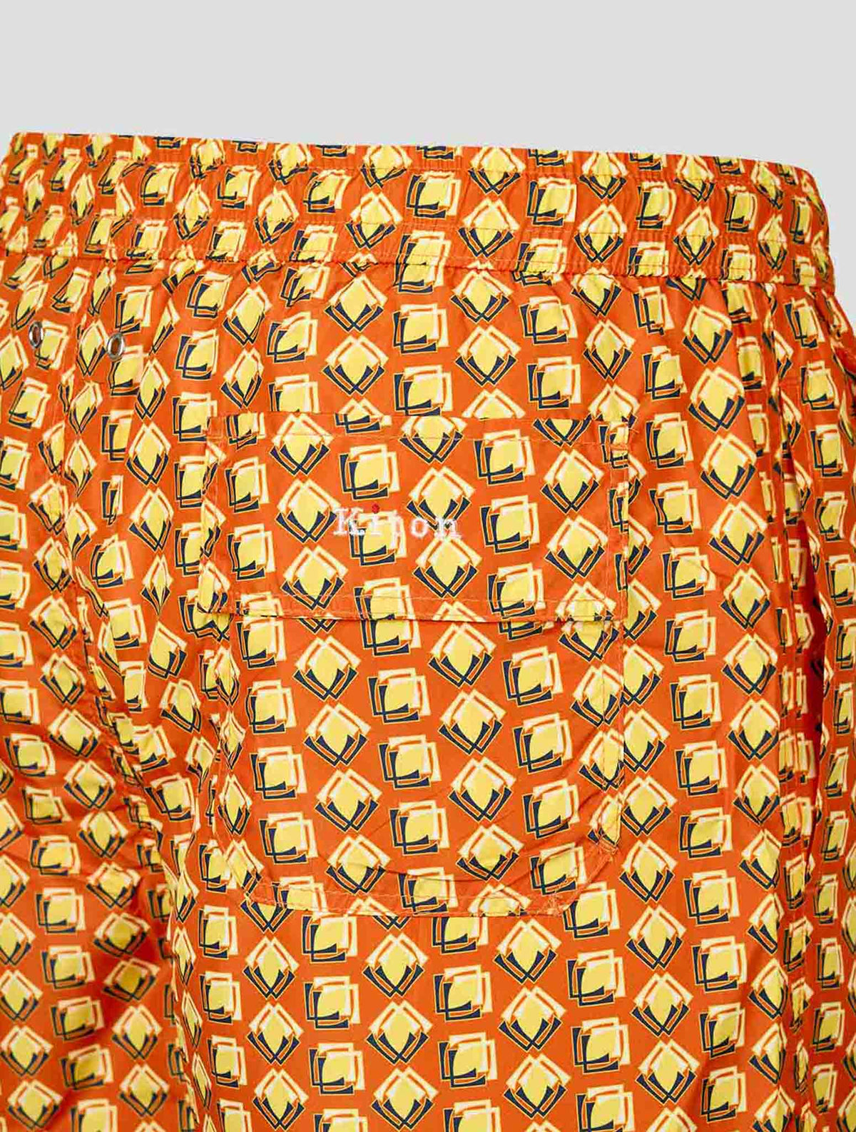 Kiton Yellow Orange Pl Swim Trunks