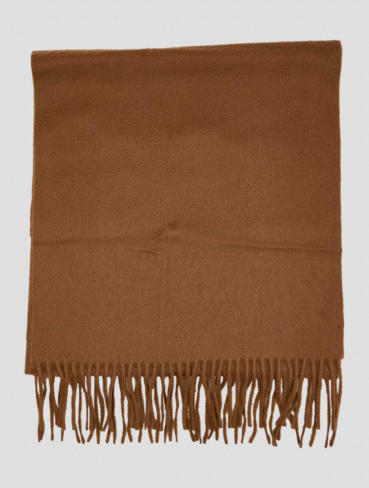 Kiton Brown Cashmere Scarf 37x180
