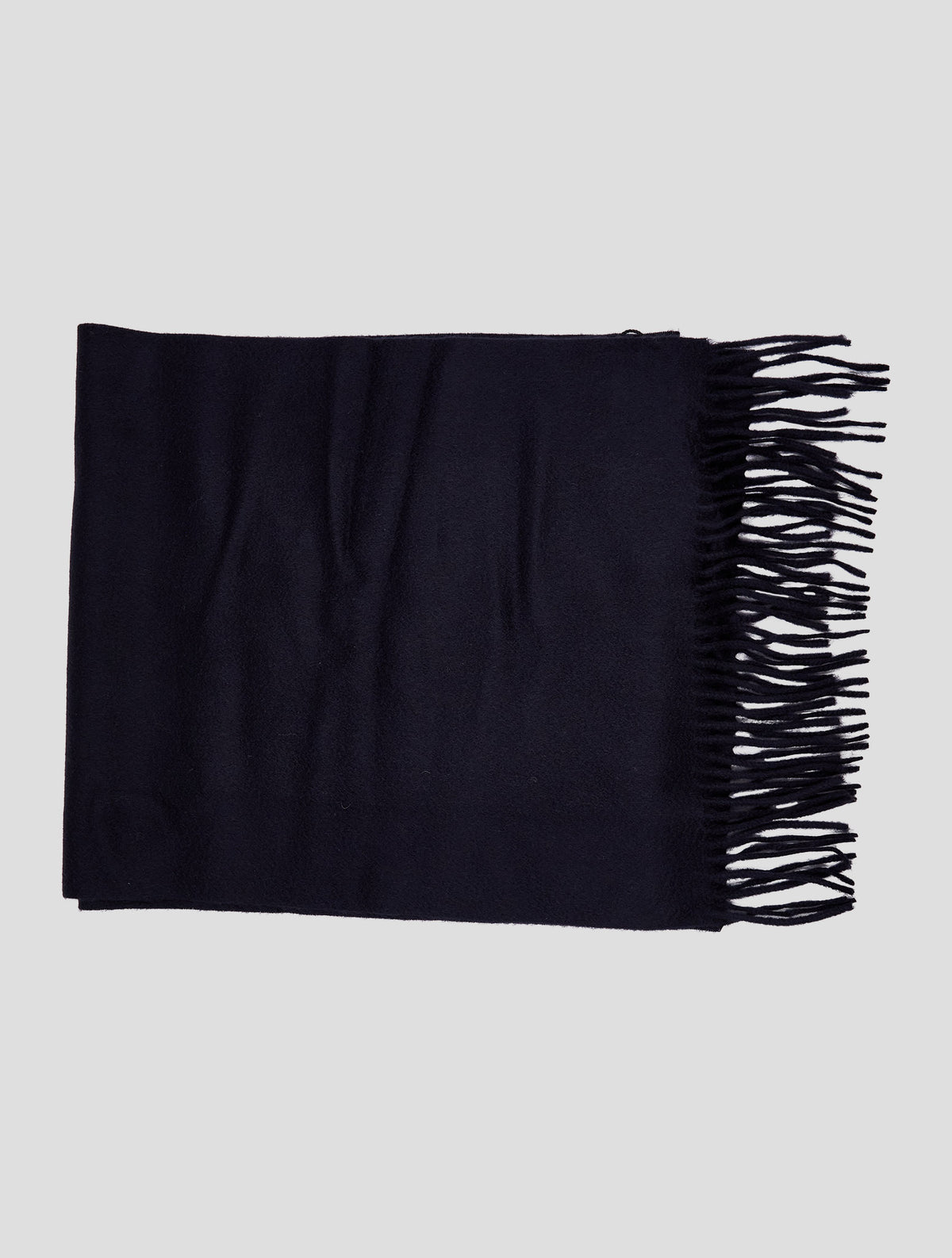 Kiton Dark Blue Cashmere Scarf 37x180