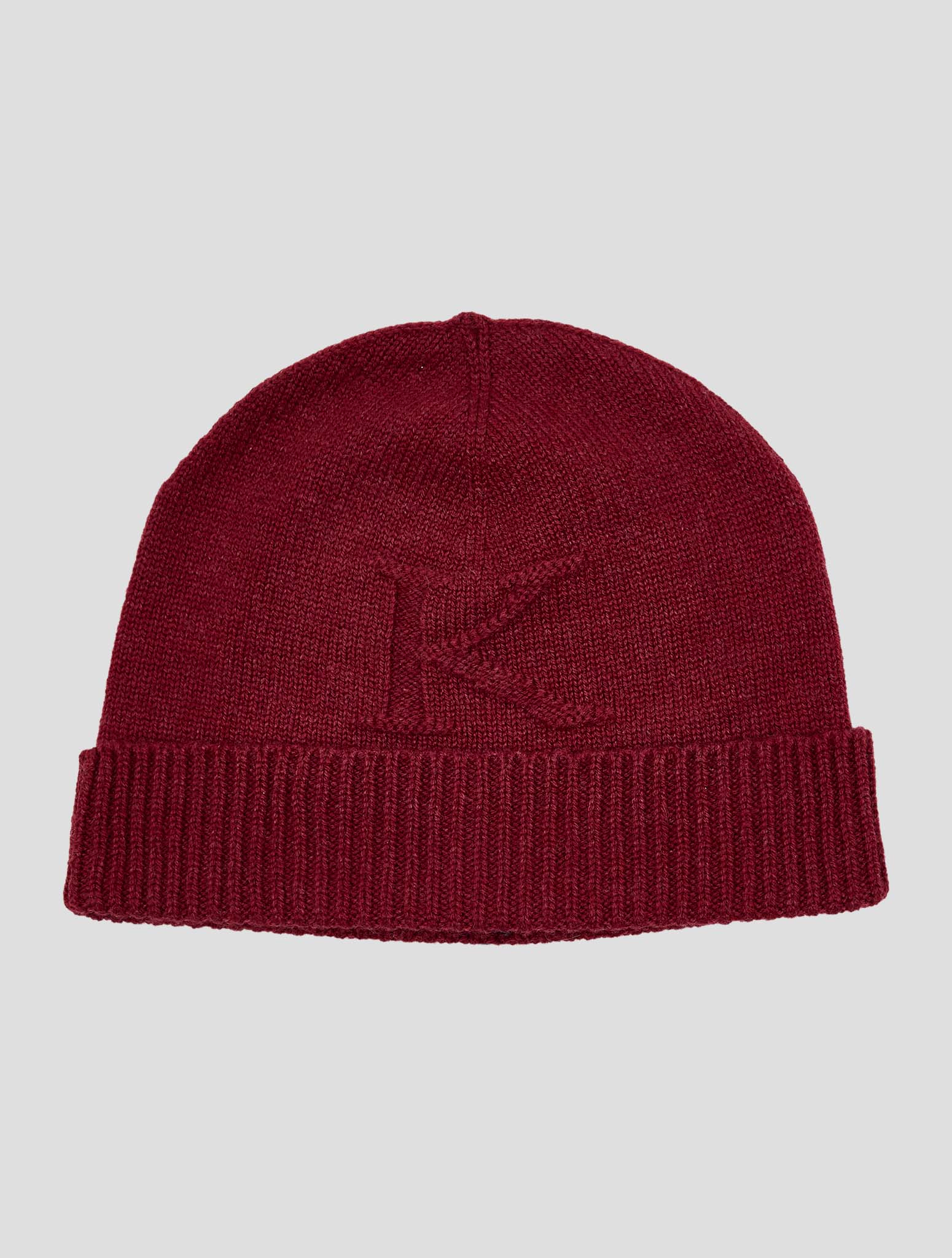 Kiton Burgundy Cashmere Beanie Hat