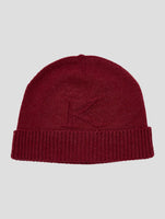 Kiton Burgundy Cashmere Beanie Hat