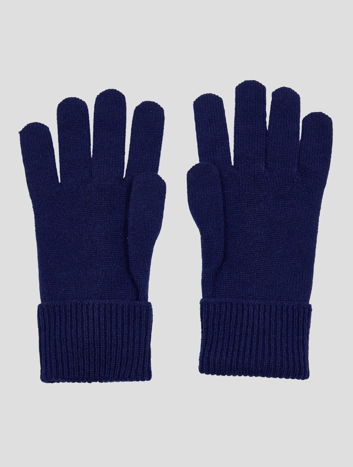 Kiton Blue Cashmere Gloves