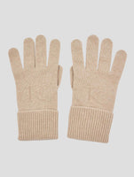 Kiton Beige Cashmere Gloves