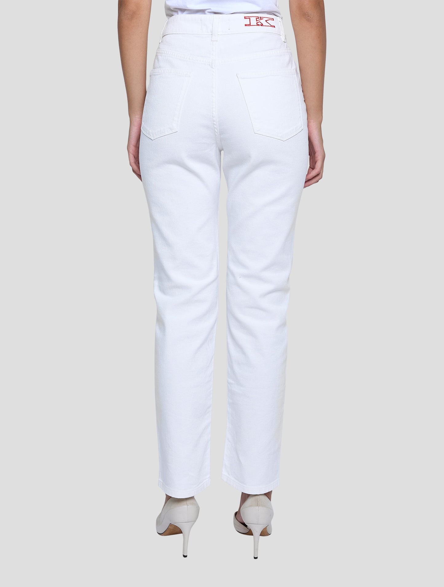 Kiton White Cotton Ea Jeans Women