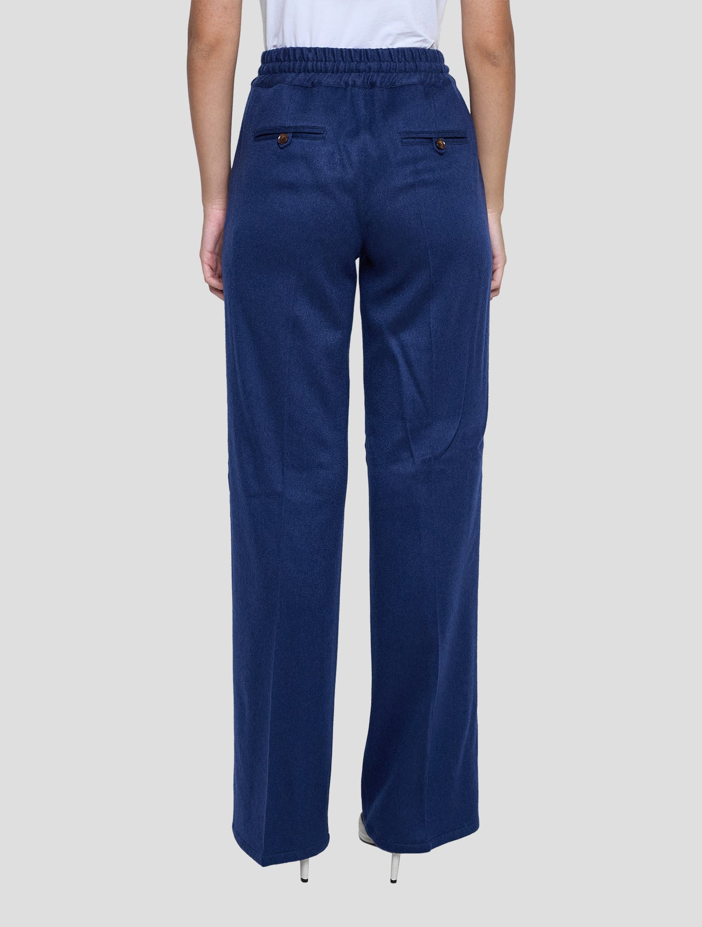 Kiton Blue Cashmere Ea Pants Women