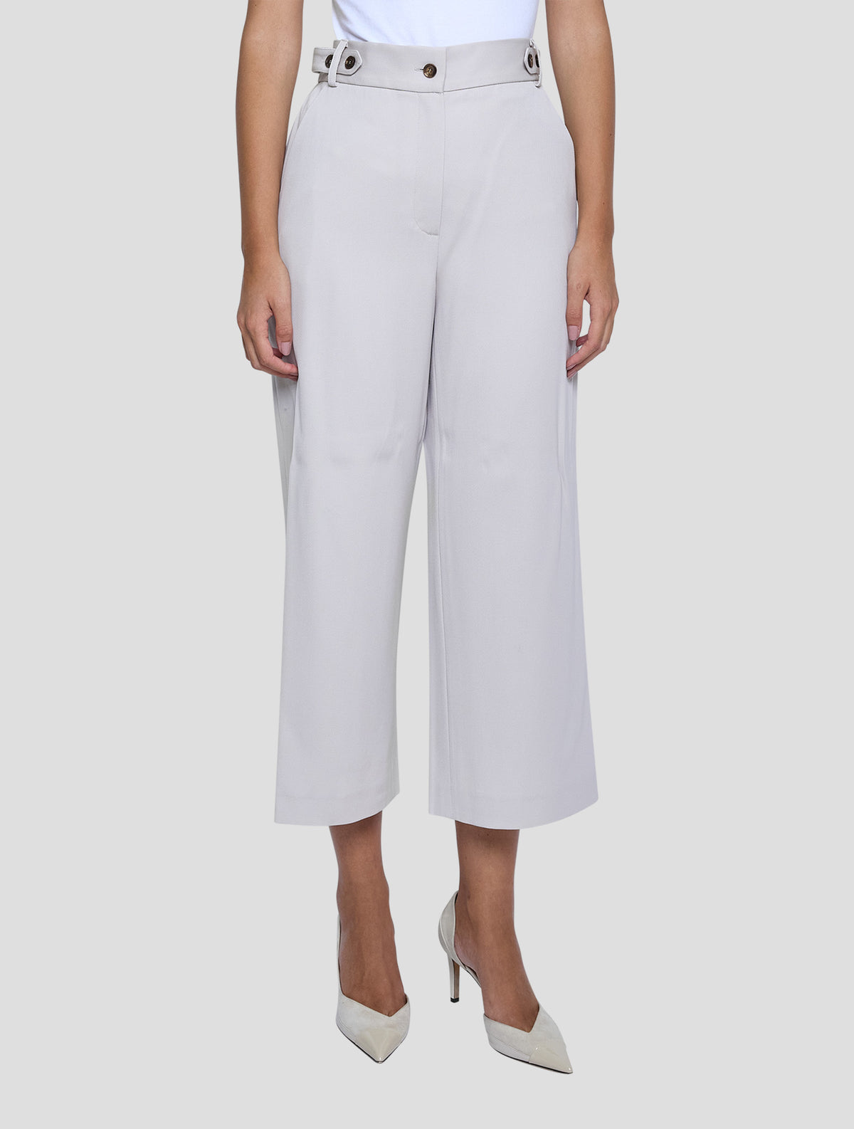 Kiton Beige Virgin Wool Pants Women