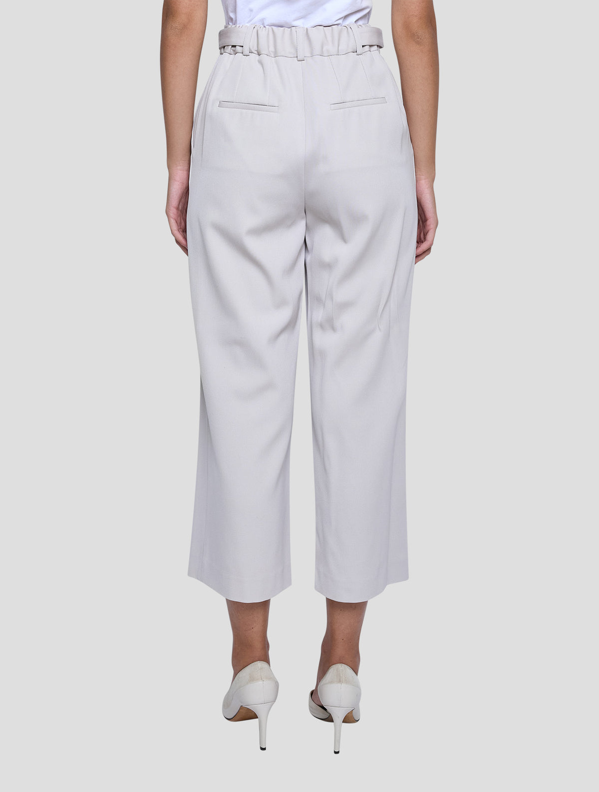Kiton Beige Virgin Wool Pants Women