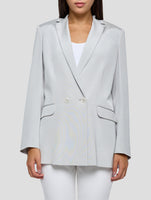 Kiton Gray Silk Cashmere Blazer Women