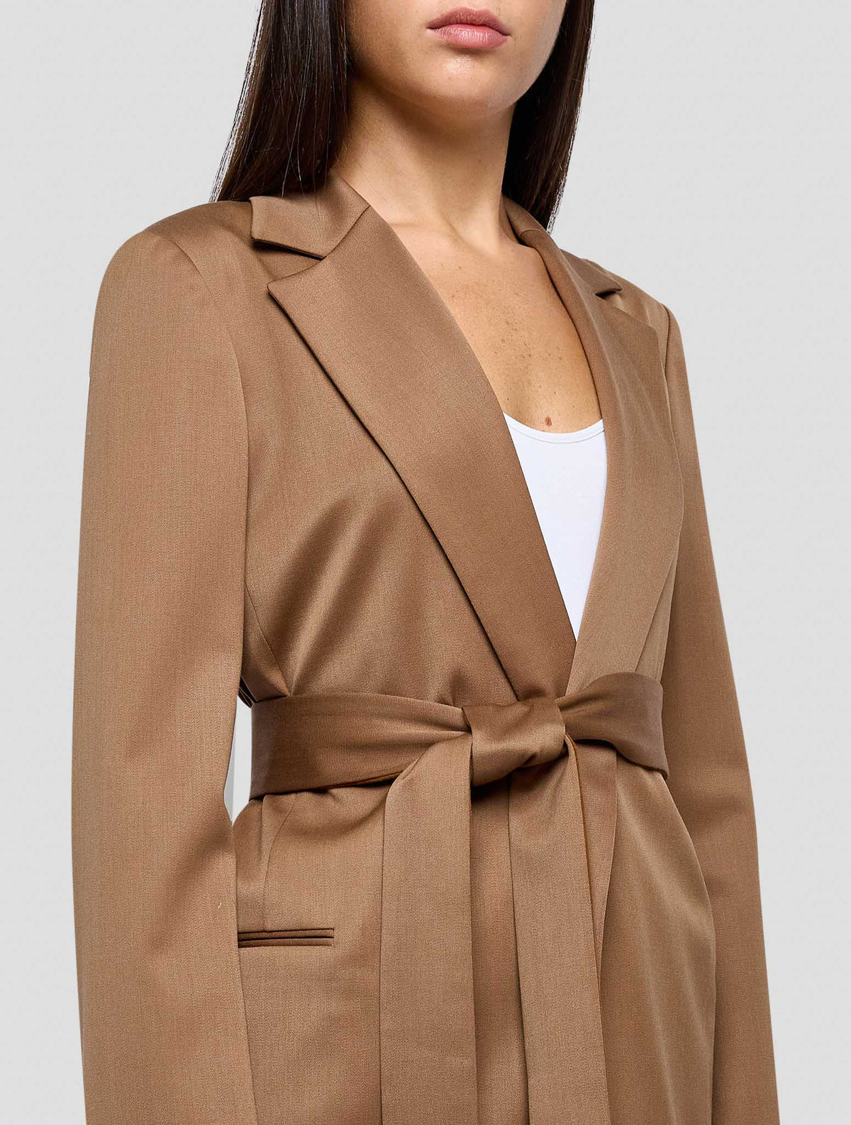 Kiton Brown Virgin Wool Ea Blazer Women