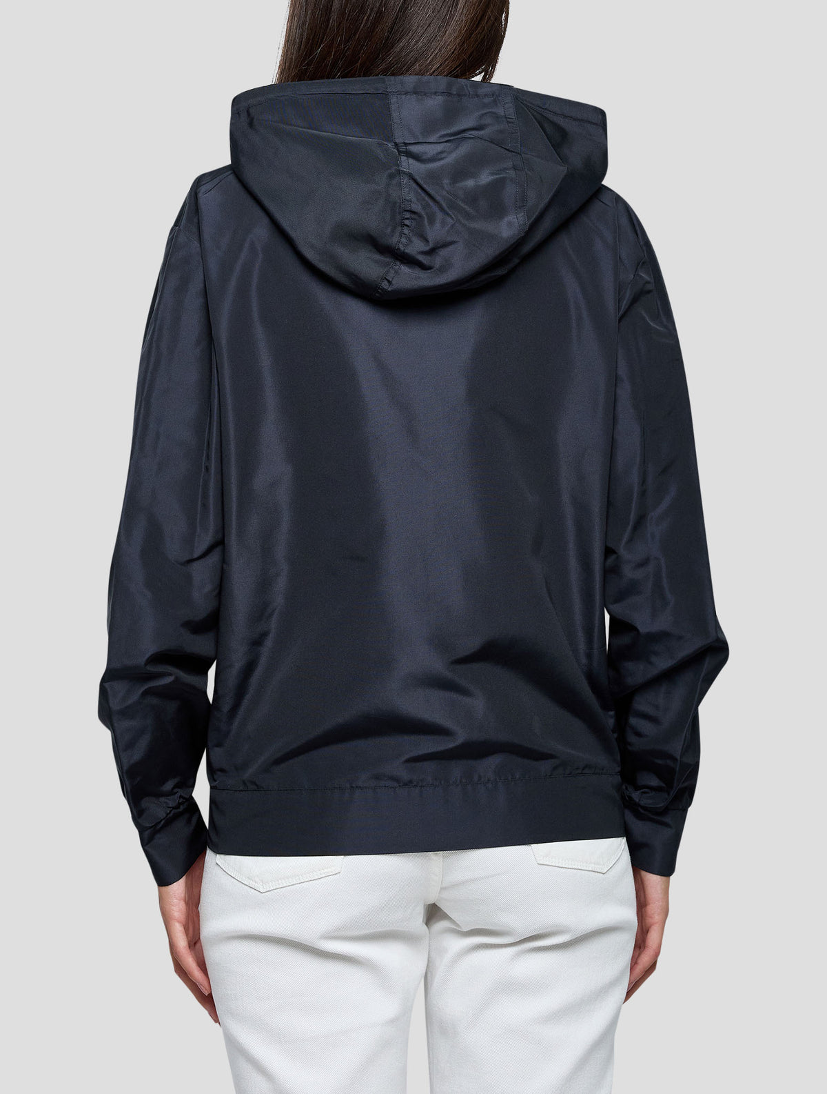 Kiton Black Silk Coat Women
