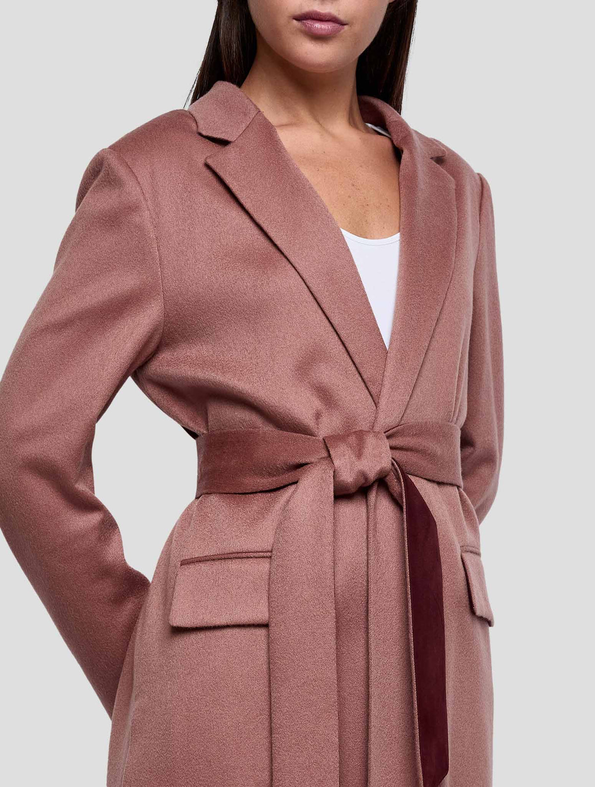 Kiton Brown Cashmere Pa Ea  Overcoat Women