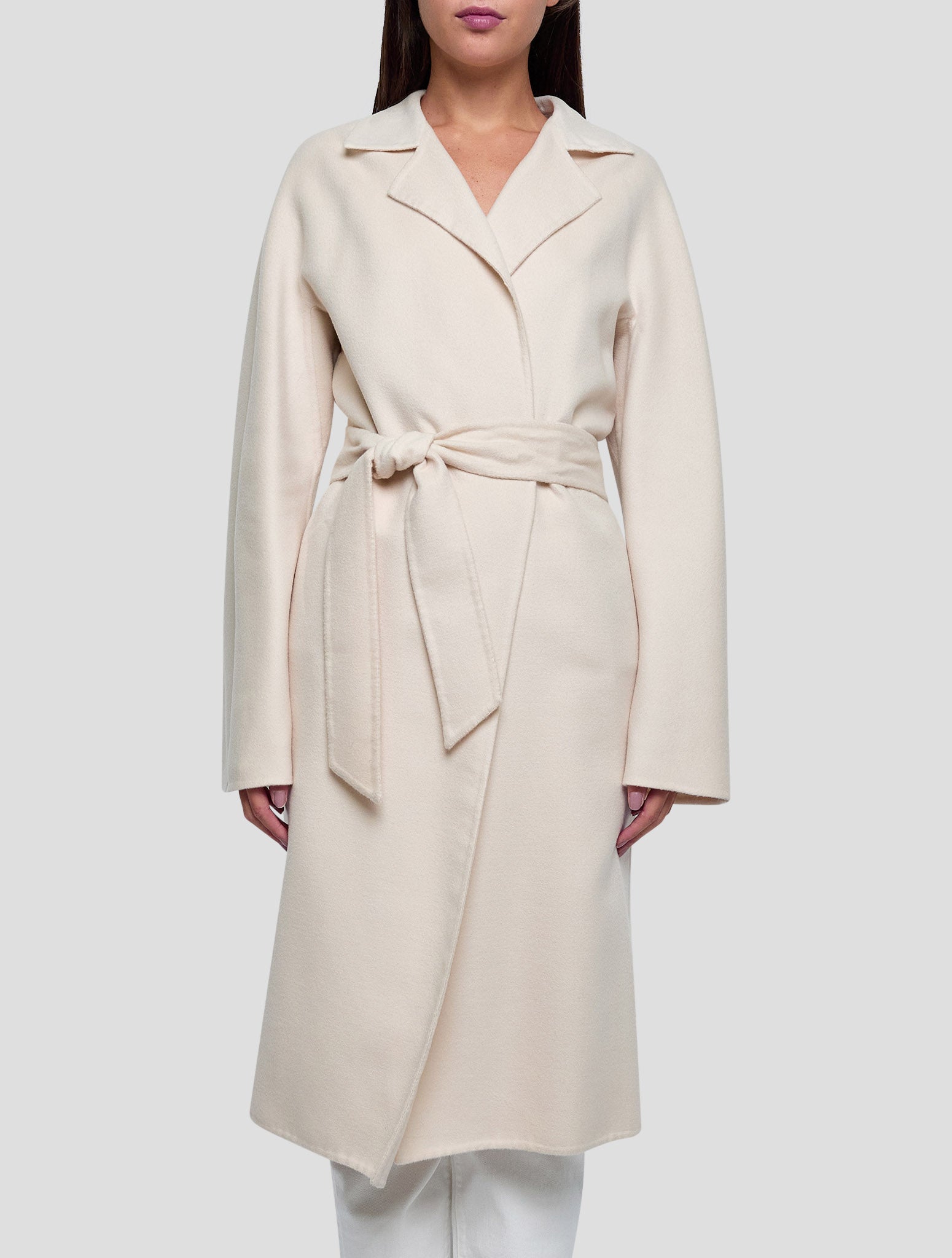 Kiton Beige Cashmere Overcoat Women