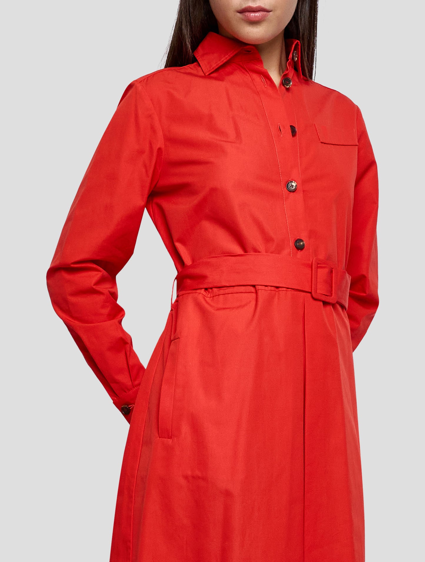 Kiton Green Cotton Dress Women