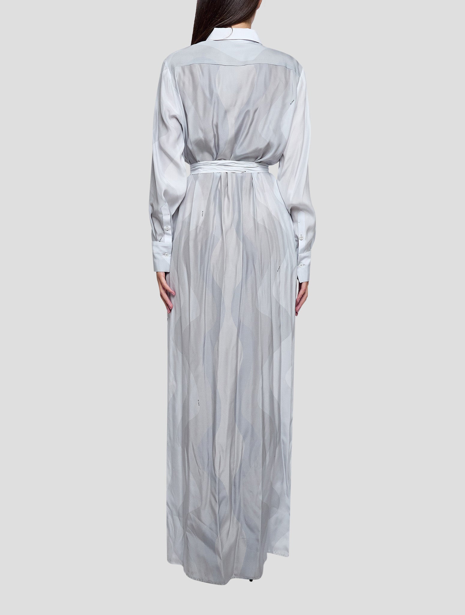 Kiton Light Blue Silk Dress Women