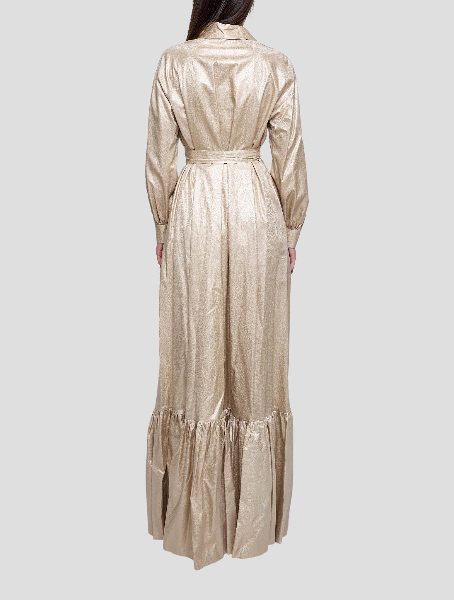 Kiton Beige Silk Dress Women