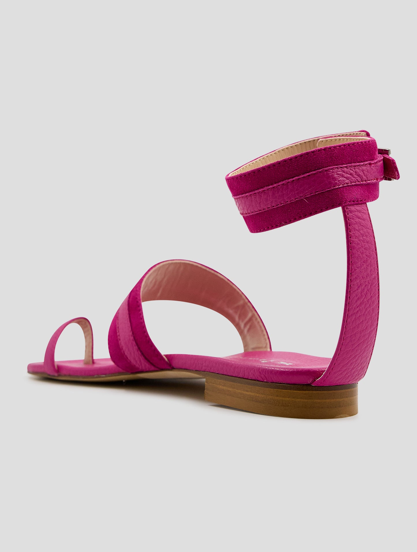 Kiton Fuchsia Leather Sandals Women