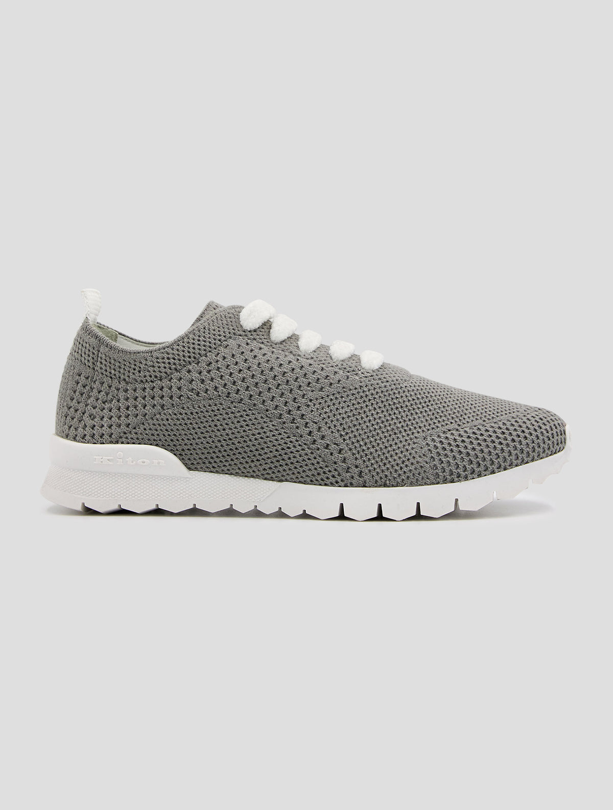 Kiton Gray Cashmere Pl Sneakers Women