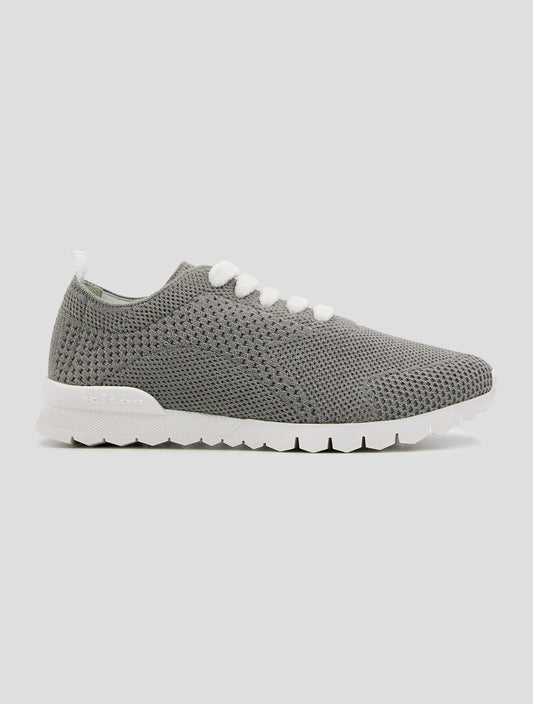 Kiton Gray Cashmere Pl Sneakers Women