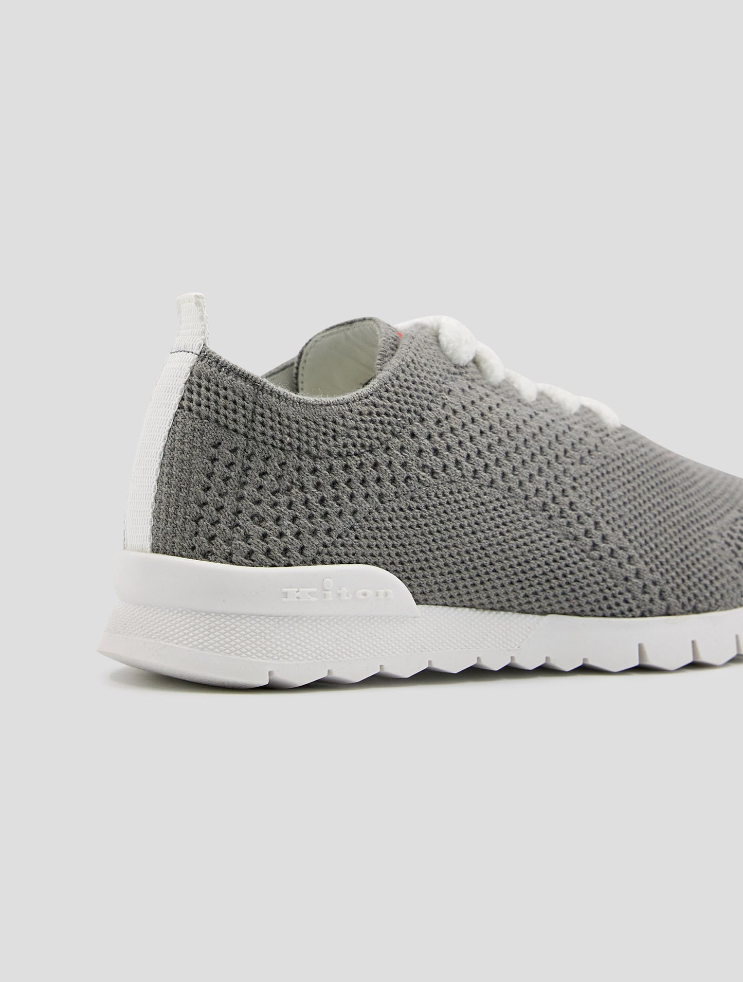 Kiton Gray Cashmere Pl Sneakers Women