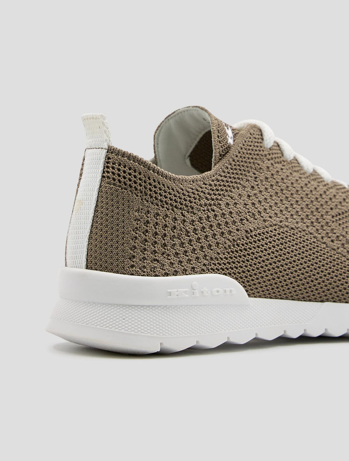 Kiton Brown Cotton Ea Sneakers Women