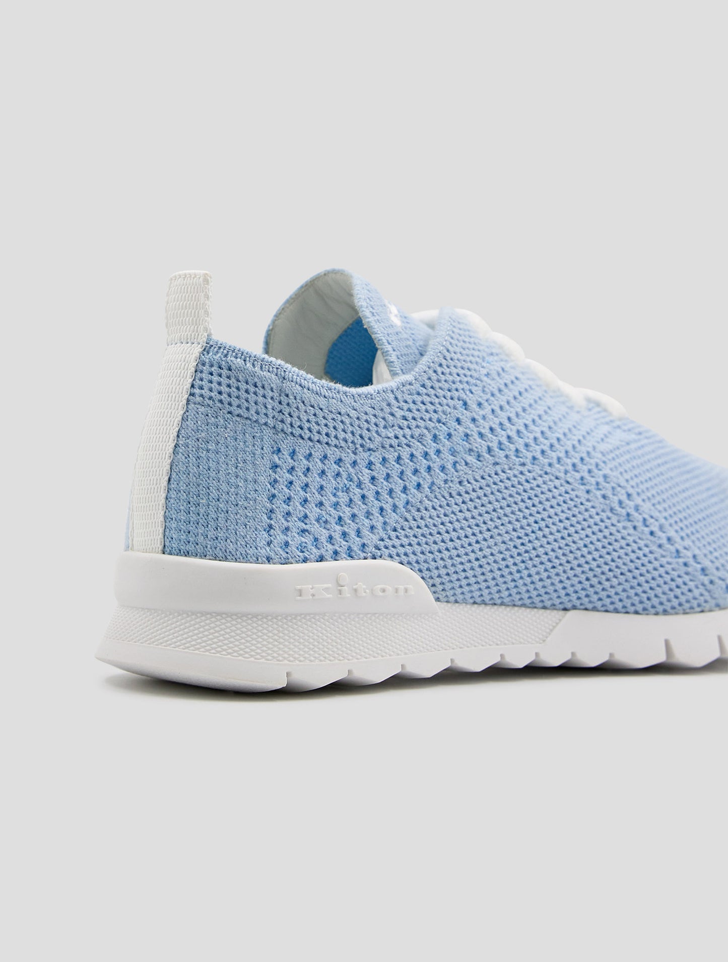 Kiton Light Blue Cashmere Pl Sneakers Women