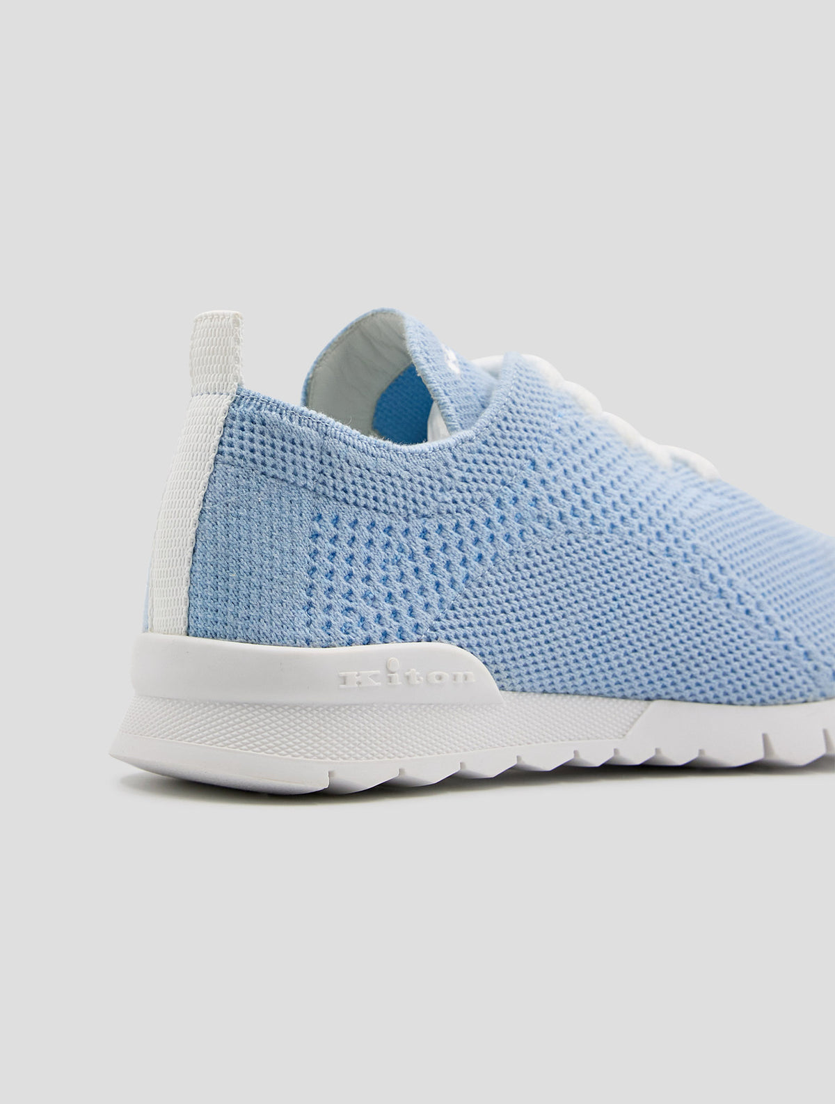Kiton Light Blue Cashmere Pl Sneakers Women