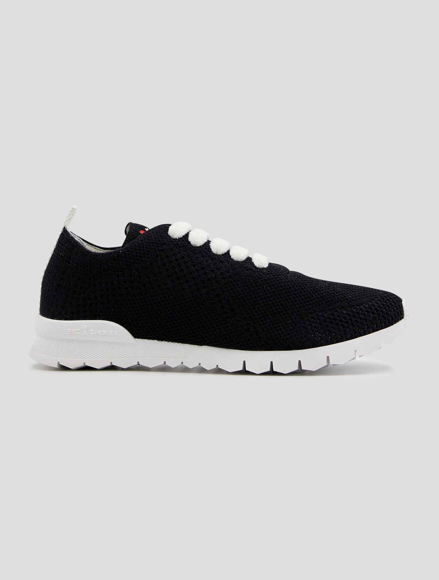 Kiton Black Cashmere Pl Sneakers Women