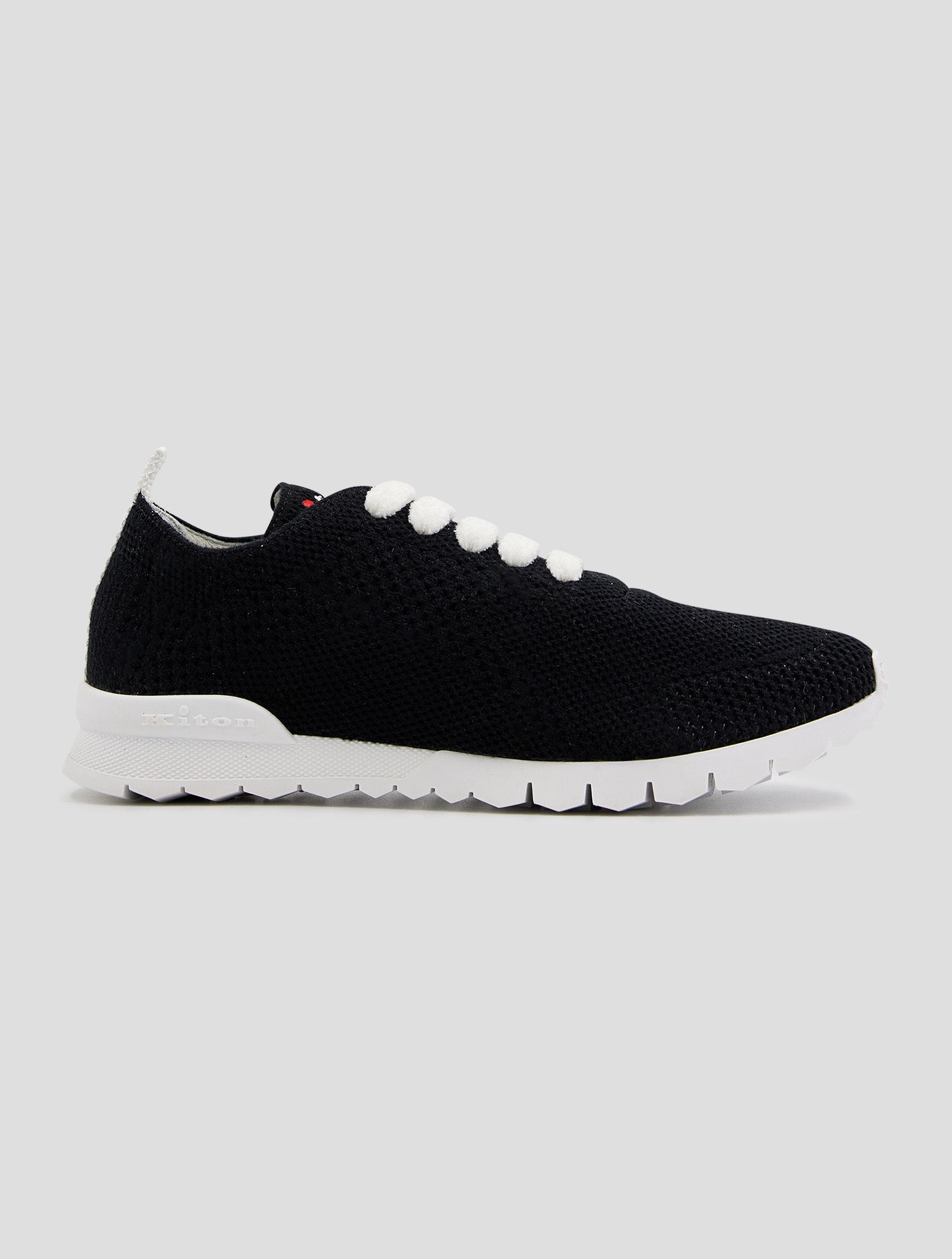 Kiton Black Cashmere Pl Sneakers Women