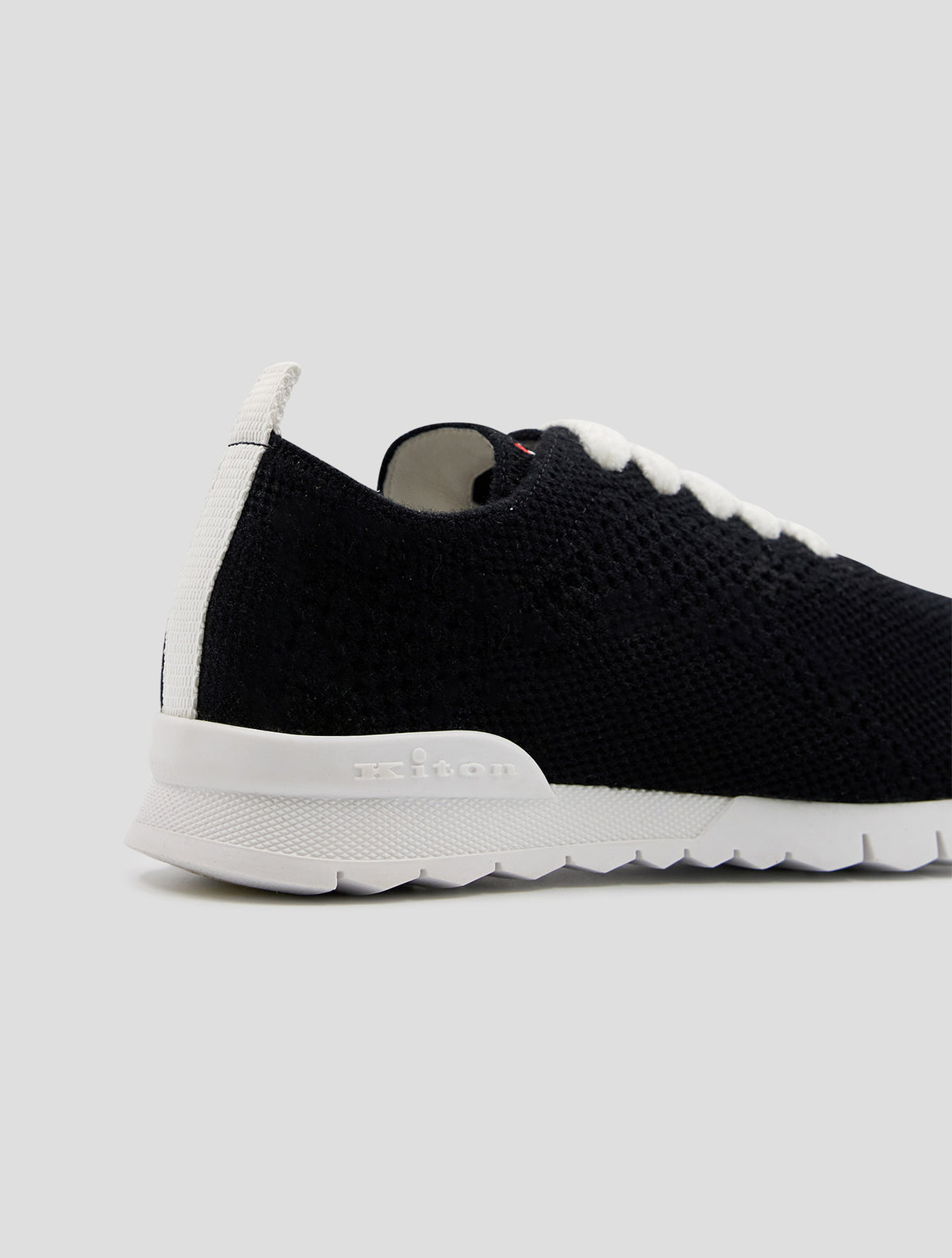 Kiton Black Cashmere Pl Sneakers Women