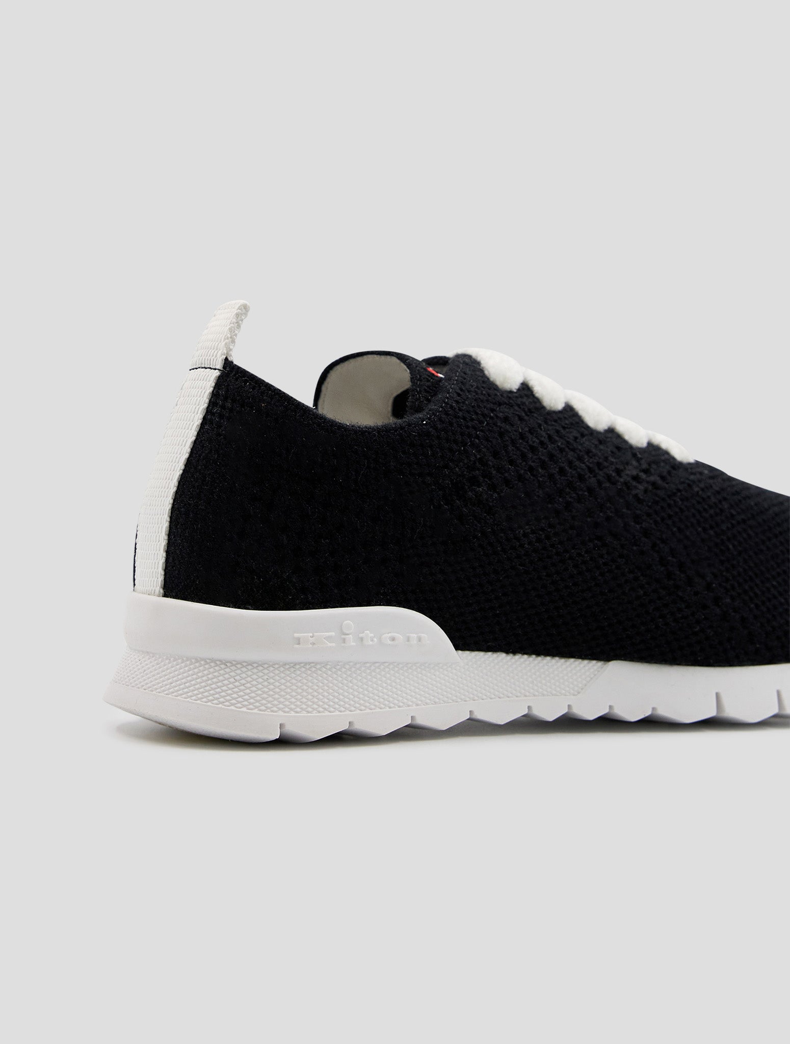 Kiton Black Cashmere Pl Sneakers Women