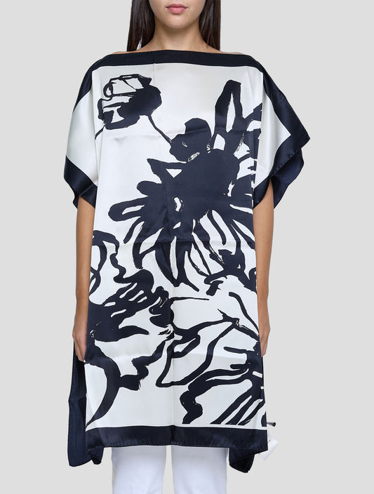 Kiton Multicolor Silk Blusa Women 90x90