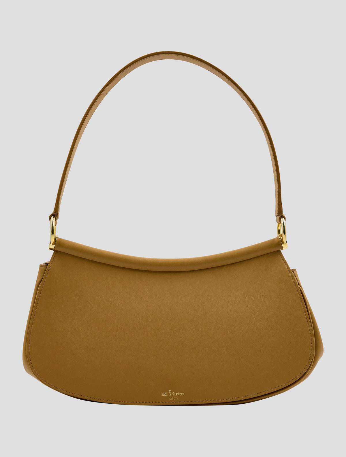 Kiton Brown Leather Lamb Bag Women