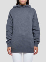 Kiton Gray Cashmere Sweater Hoodie Women