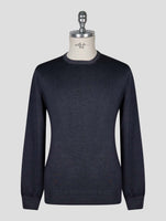 Kiton Gray Wool Sweater Crewneck