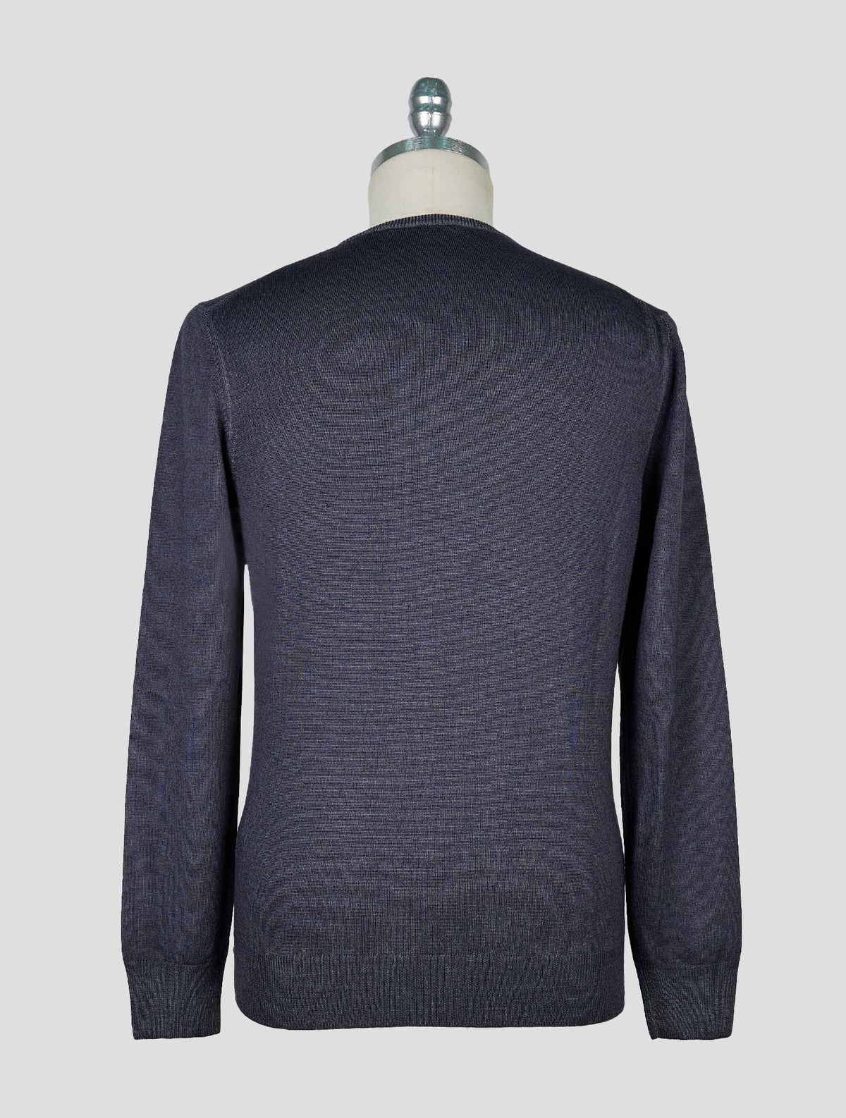 Kiton Gray Wool Sweater Crewneck