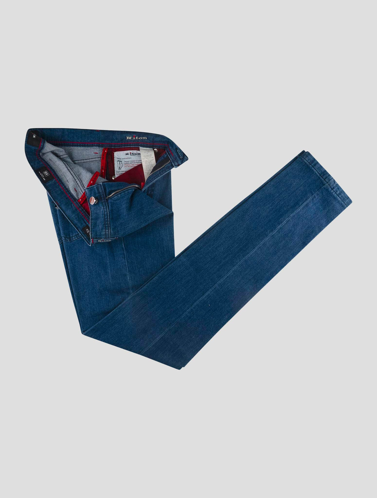 Kiton Blue Cotton Ea Jeans