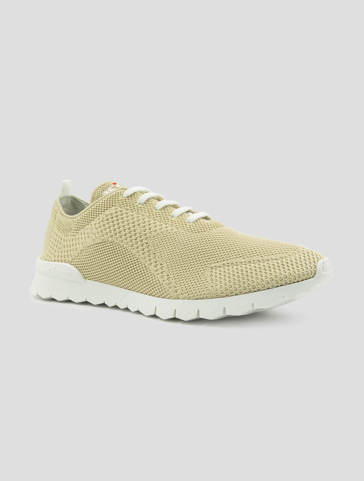 Kiton Beige Cotton Ea Sneakers