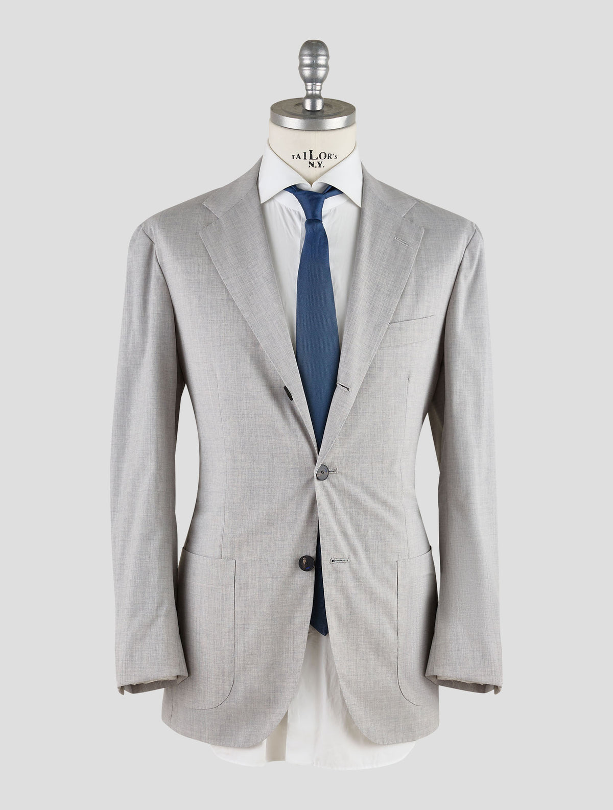 Kiton Knt Light Gray Virgin Wool Ea