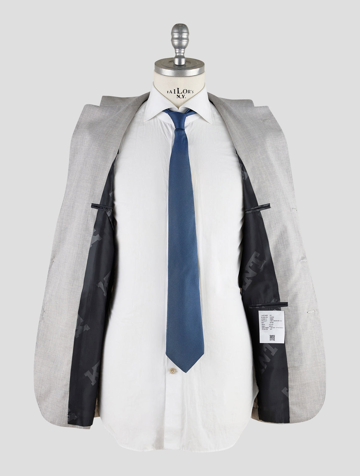 Kiton Knt Light Gray Virgin Wool Ea